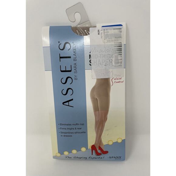 SPANX Other - ASSETS by SPANX Women's Hi-Waist Mid-Thigh Shaper Size 4 Nude Control New